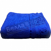 ВВТ Полотенце махр. жак. 70*130 цв.619 Синий 375гр (860)