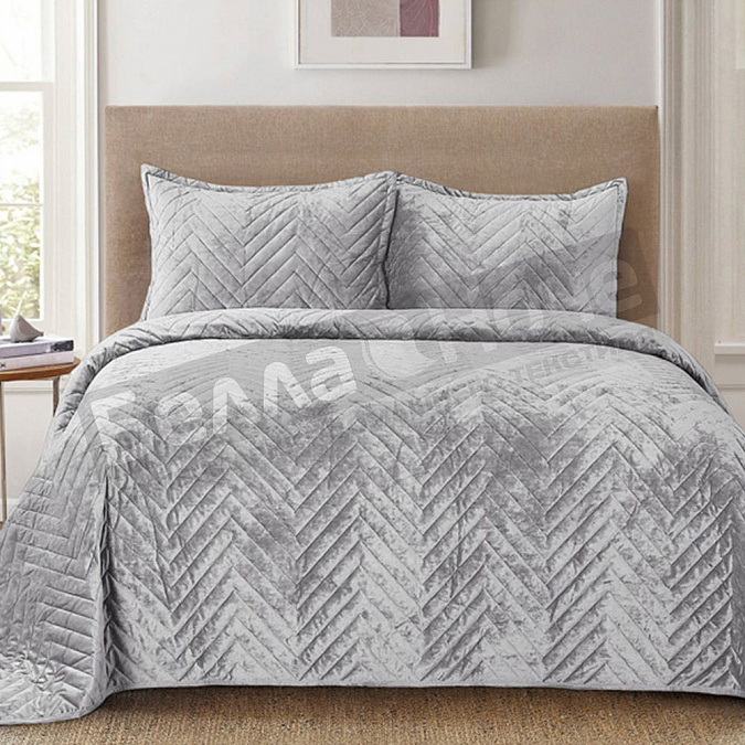 Детальная картинка товара «romance к-т покрывало велюр стёг. на синтеп. 230*250+2-50*70 xh vb4  67»