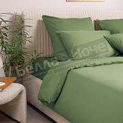 КПБ Моноспейс сатин- премиум 1,5 сп. Зеленый