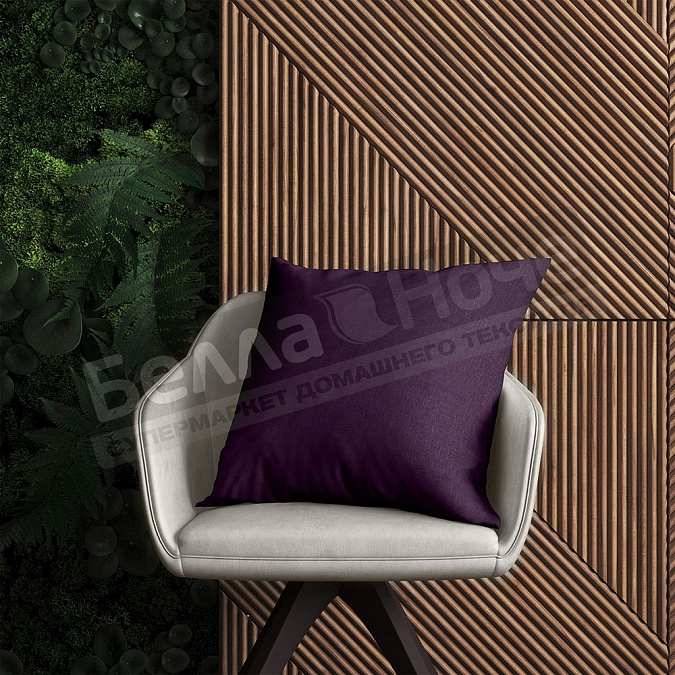 Детальная картинка товара «вн подушка пэст/ рогожка 40*40 фиалка 74»