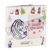 Диности 2 пр. фартук 72*85+ полотенце 50*60 ФС-22 Самая красивая