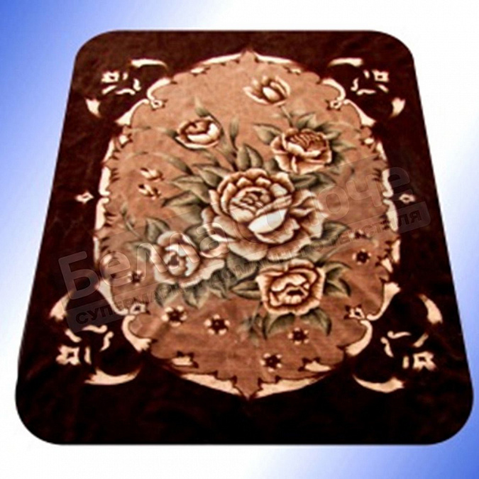 Детальная картинка товара «смун плед синтетический 160*220 стр. 2001-4 "425" тёмно- коричневый»