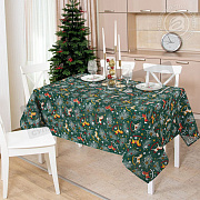 НГ ТГ Скатерть рогожка 150*220 Лошадки 