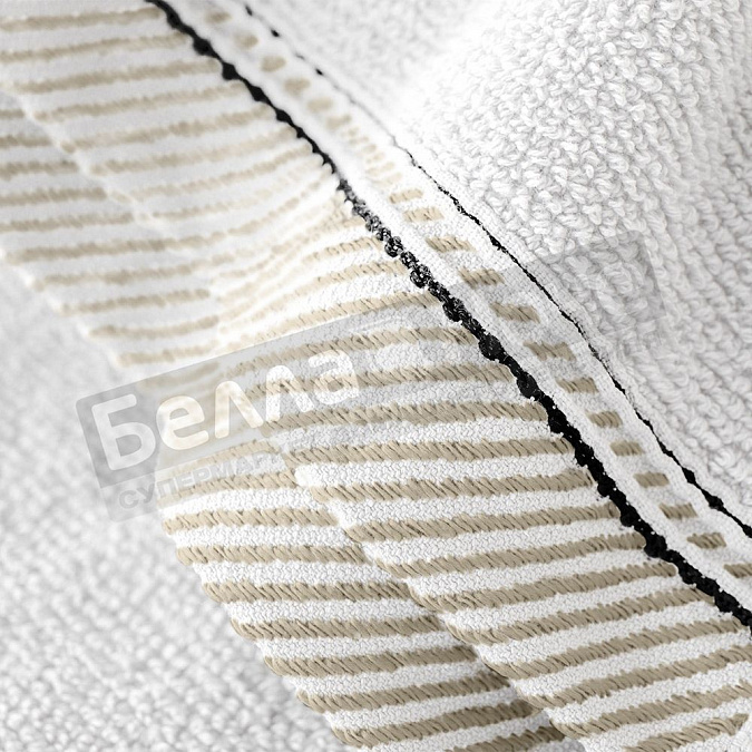 Веросса Полотенце махр. гл/кр Fjord 70*140 Белый /бордюр Д 