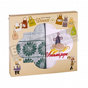 Диности 2 пр. фартук 72*85+ полотенце 50*60 ФС- 1 Любимое родное