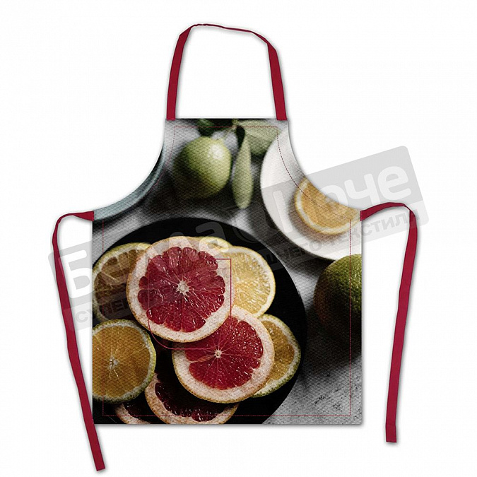 Бояртекс Рукавица двунитка 26*18 стеганная Цитрусовая симфония МАРКИРОВКА