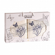 Диности 2 пр. К-т полотенец м/ф 2-40*70 РРМФ- 3 Нарцисс