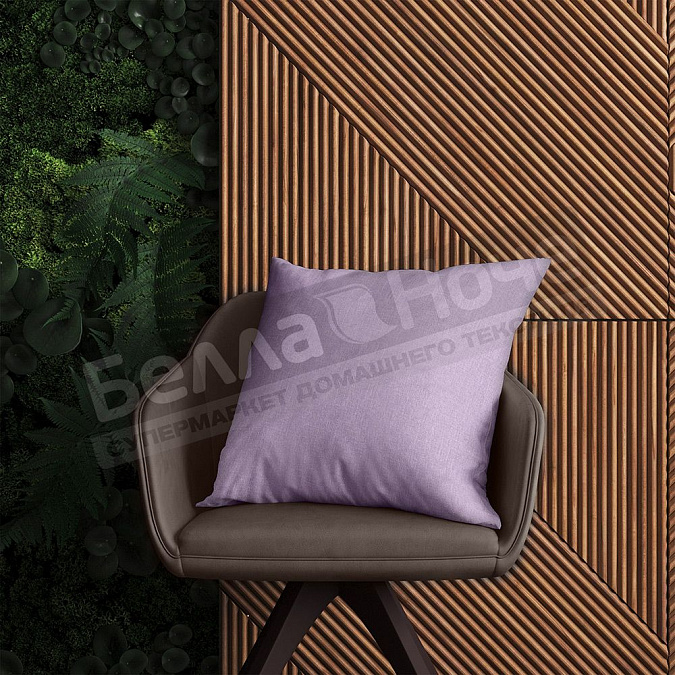 Детальная картинка товара «вн подушка пэст/ рогожка 40*40 сирень 74»