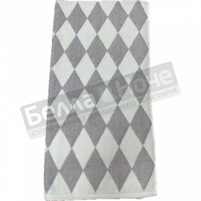 Детальная картинка товара «авангард полотенце махр. пестр. 70*140 с81-юа рис.7196 ромбы отбелка- серебристый»