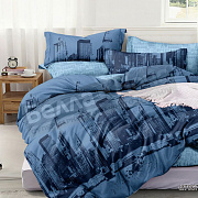 КПБ Люксония поплин Дуэт Синий город