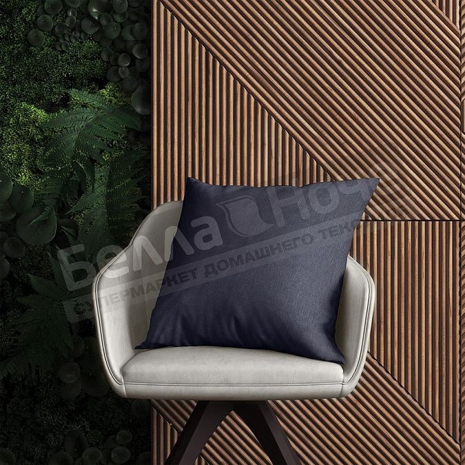 Детальная картинка товара «вн наволочка декор рогожка пэ дт172 40*40 индиго 31»