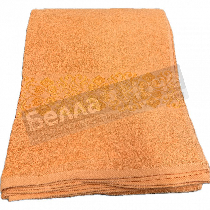 Детальная картинка товара «ввт простынь махр. гл/кр 150*200 цв.302 оранжевый 350гр (522)»