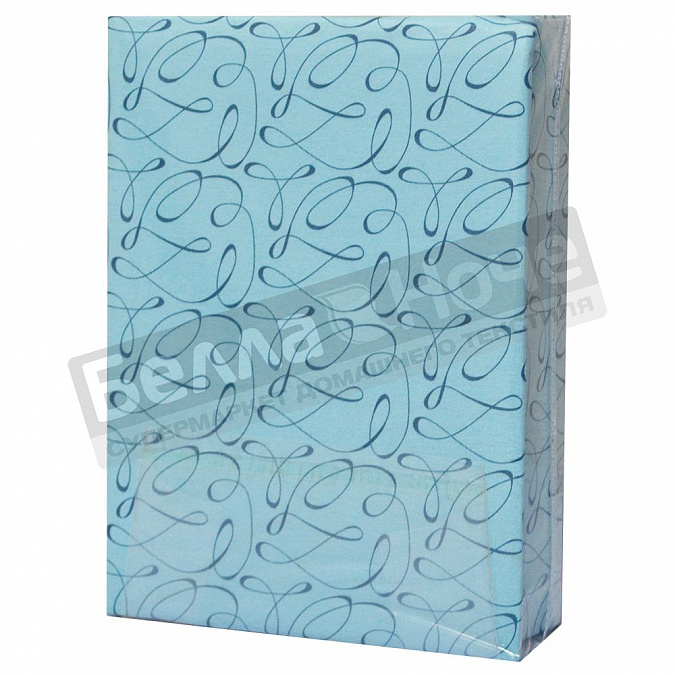 Детальная картинка товара «люксония простынь трикотаж наб. на резинке 200*200/20 вензель голубой»