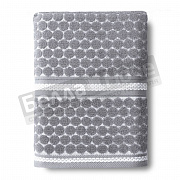 Веросса Полотенце махр. гл/кр Dots tactille 50*90 Графит / Белый