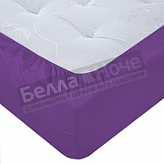 Люксония Простынь поплин гл/кр на резинке 200*200/20 Черника