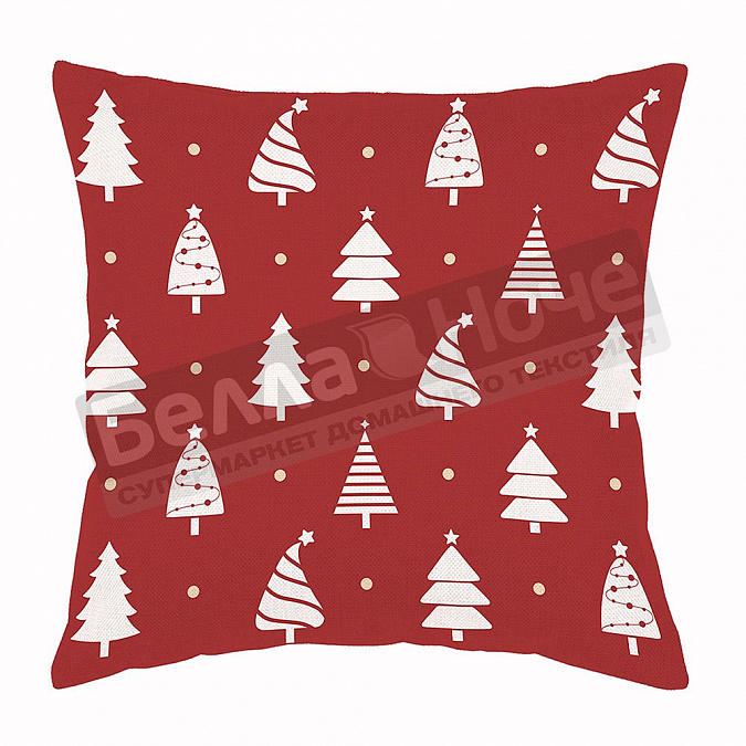 Детальная картинка товара «нг вн подушка пэст/рогожка 40*40 ш0378 ёлочки 74»