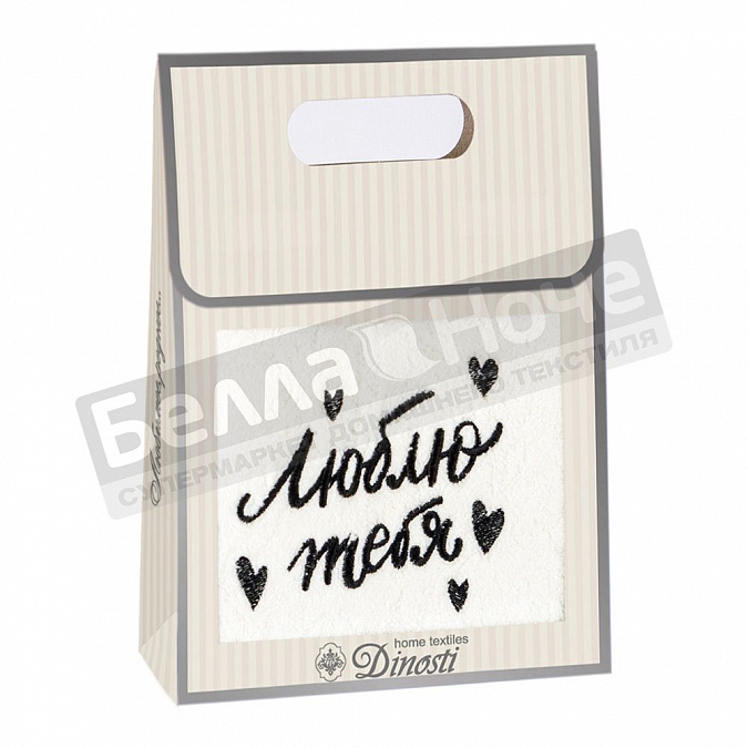 Детальная картинка товара «диности 1 пр. полотенце м/ф 40*70 ом- 825 люблю тебя»