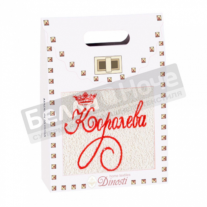 Детальная картинка товара «диности 1 пр. полотенце м/ф 40*70 омф- 822 королева»