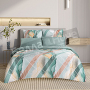 КПБ Гармоника сатин с резинкой 180*200 Евро Грэнни