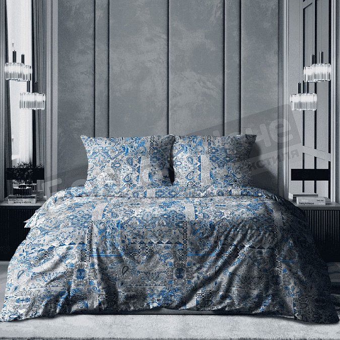 Детальная картинка товара «реноме простыня бязь премиум 1,5сп 72068-2 новое пейсли»