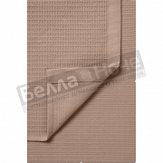 ВН Простынь Текстура Вафля+ровное Полотно 180*200 С003/0201 Мокко