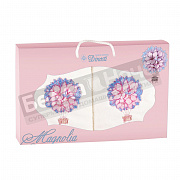 Диности 2 пр. К-т полотенец м/ф 2-40*70 РРМФ-16 Розовая магнолия