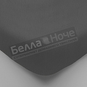 Люксония Простынь поплин гл/кр на резинке 140*200/20 Графит