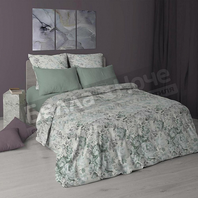 Детальная картинка товара «кпб реноме бязь премиум 1,5сп 7174-1 камилла»