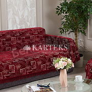 Картекс Покрывало ПШБ 160*220 Бордовый ГЕОМЕТРИЯ