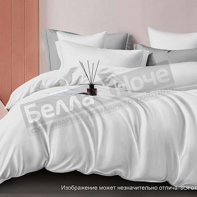 Детальная картинка товара «sove монотоне простыня сатин гл/кр евро 210*240  optikal white белый»