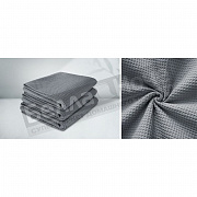 LUXOR Полотенце ваф гл/кр 65*135 Серый