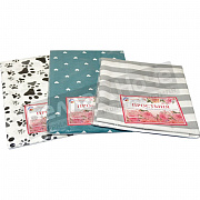 ТГ Простыня поплин наб. Евро 215*215 Ассорти