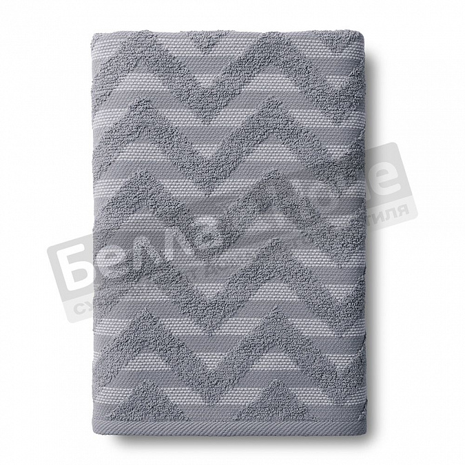 Детальная картинка товара «веросса полотенце махр. гл/кр relax 70*140 графит /бордюр а»