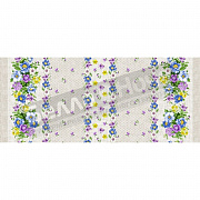 ТГ Рушник рогожка 50*150 Анемоны Лён