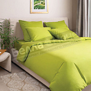 КПБ Моноспейс сатин- премиум 1,5 сп. Салатовый