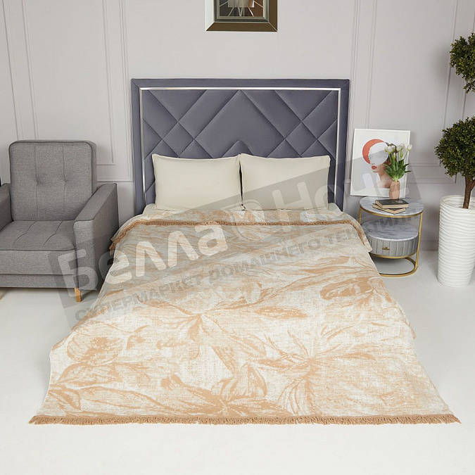 Детальная картинка товара «картекс плед хлопок софт комфорт 150*200 ps 1685bej»