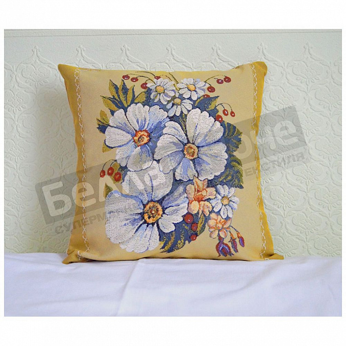 Детальная картинка товара «гобелен плюс наволочка 38*38 космея»