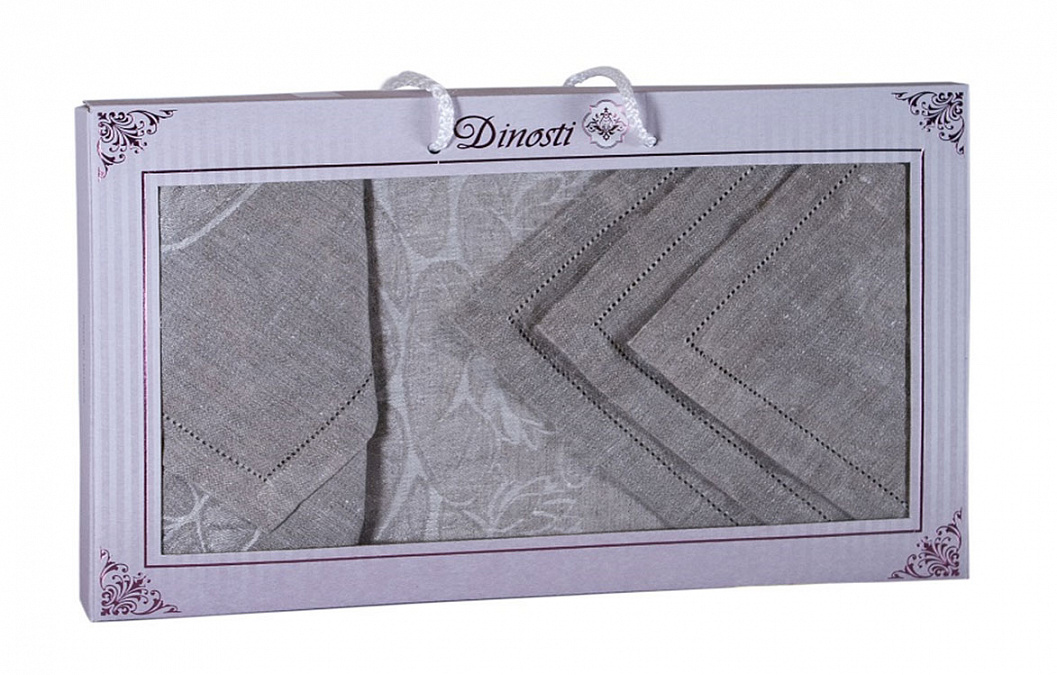 Детальная картинка товара «диности к-т dinosti скатерть 140*140+салф.6-42*42 ассорти арт.нсл кор.»