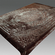 Смун Плед синтетический 160*220 стр. однот. 2107- 6 Розы Коричневый