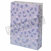 Люксония Простынь трикотаж наб. на резинке  90*200/20 Перышки Серый