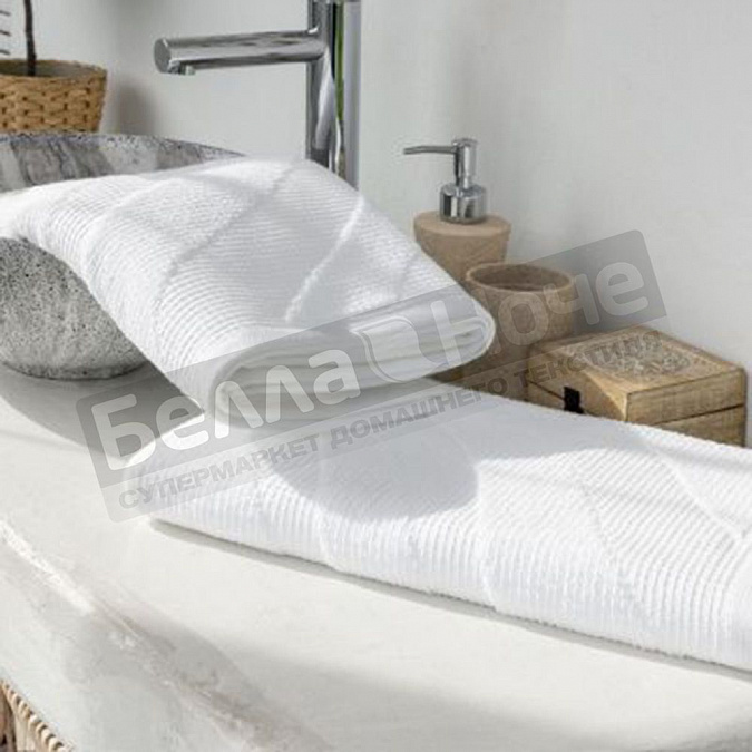 Детальная картинка товара «веросса полотенце махр. гл/кр wave texture 50*90 белый»