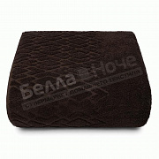 Простынь НЛ-5501- 06356 Фигьюрэт 200*220 цв.19-1015 Темно- коричневый