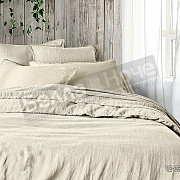 КПБ  Koenigson теплый лён с натяжной простыней 2,0 сп. 160*200*30 диз.12-0304 Katalina