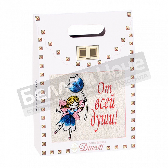 Детальная картинка товара «диности 1 пр. полотенце м/ф 40*70 омф- 821 от всей души!»