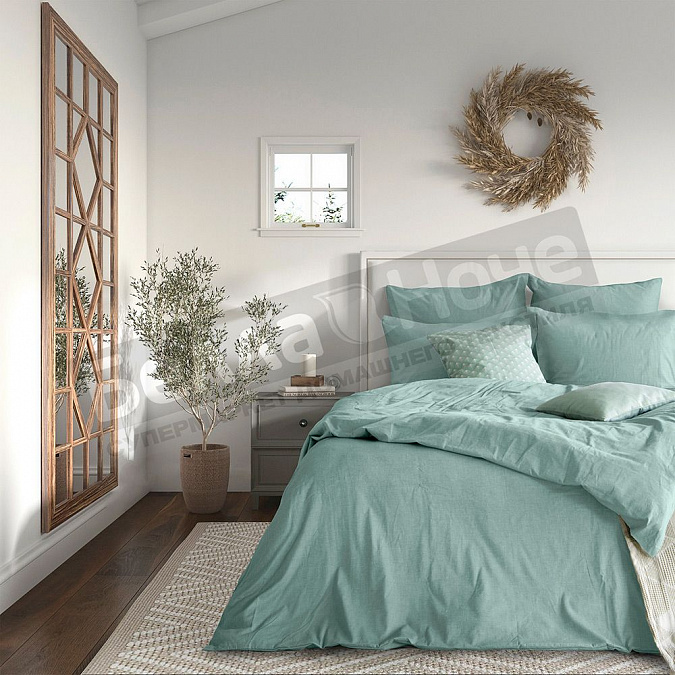 Детальная картинка товара «кпб веросса melange евро emerald 4нав.»