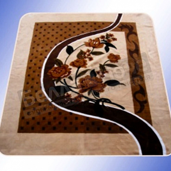 Детальная картинка товара «смун плед синтетический 200*240 стр. 8008-1 овал коричневый»