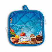 Бояртекс Прихватка двунитка 17*17 стеганная Кондитерская лавка МАРКИРОВКА