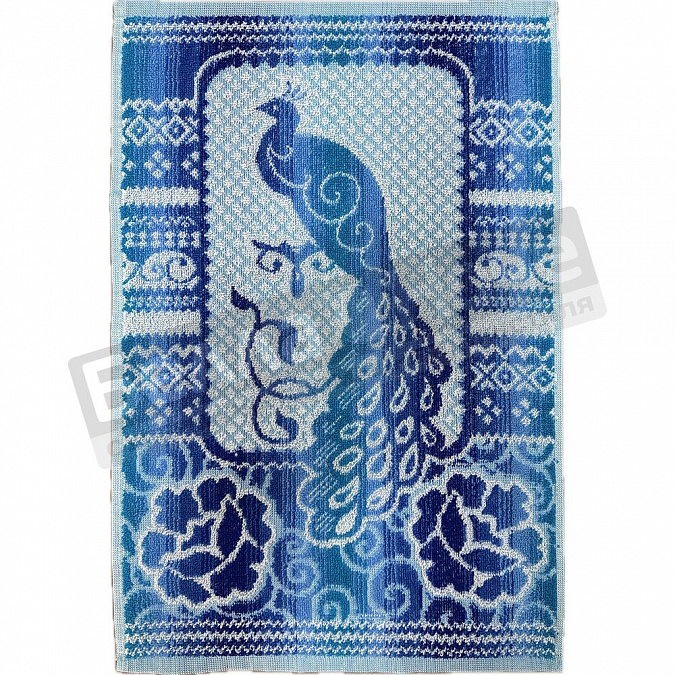 Детальная картинка товара «авангард полотенце махр. пестр. 30*50 с79-юа рис.3143 павлин»