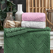 Luxor Полотенце махр. гл/кр жакк 70*130 Рокс Хвойный