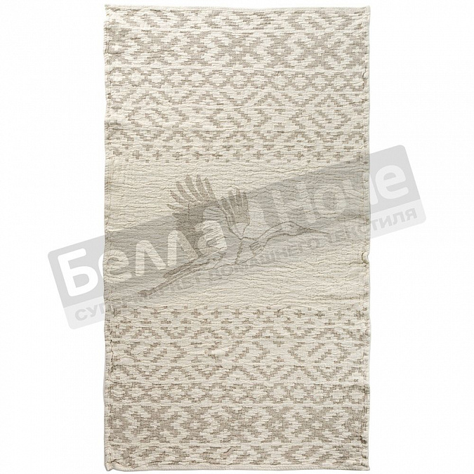 Детальная картинка товара «беларусь полотенце лён- хл 55*100 рис.676 цв.330 бусел серый»